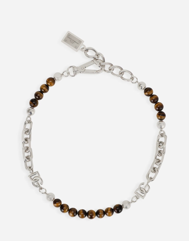 Metal choker with stones - 1