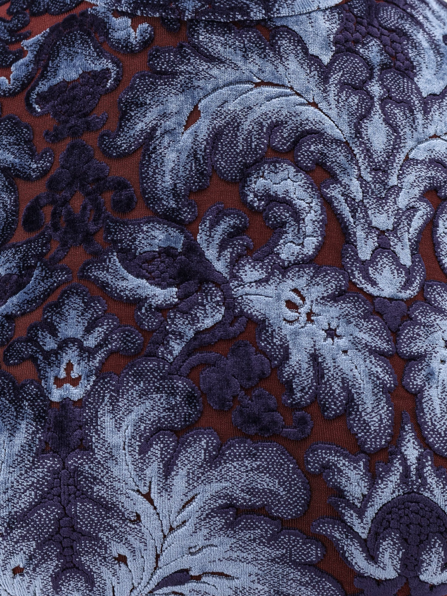 Jacquard Velvet Short Dress - 5