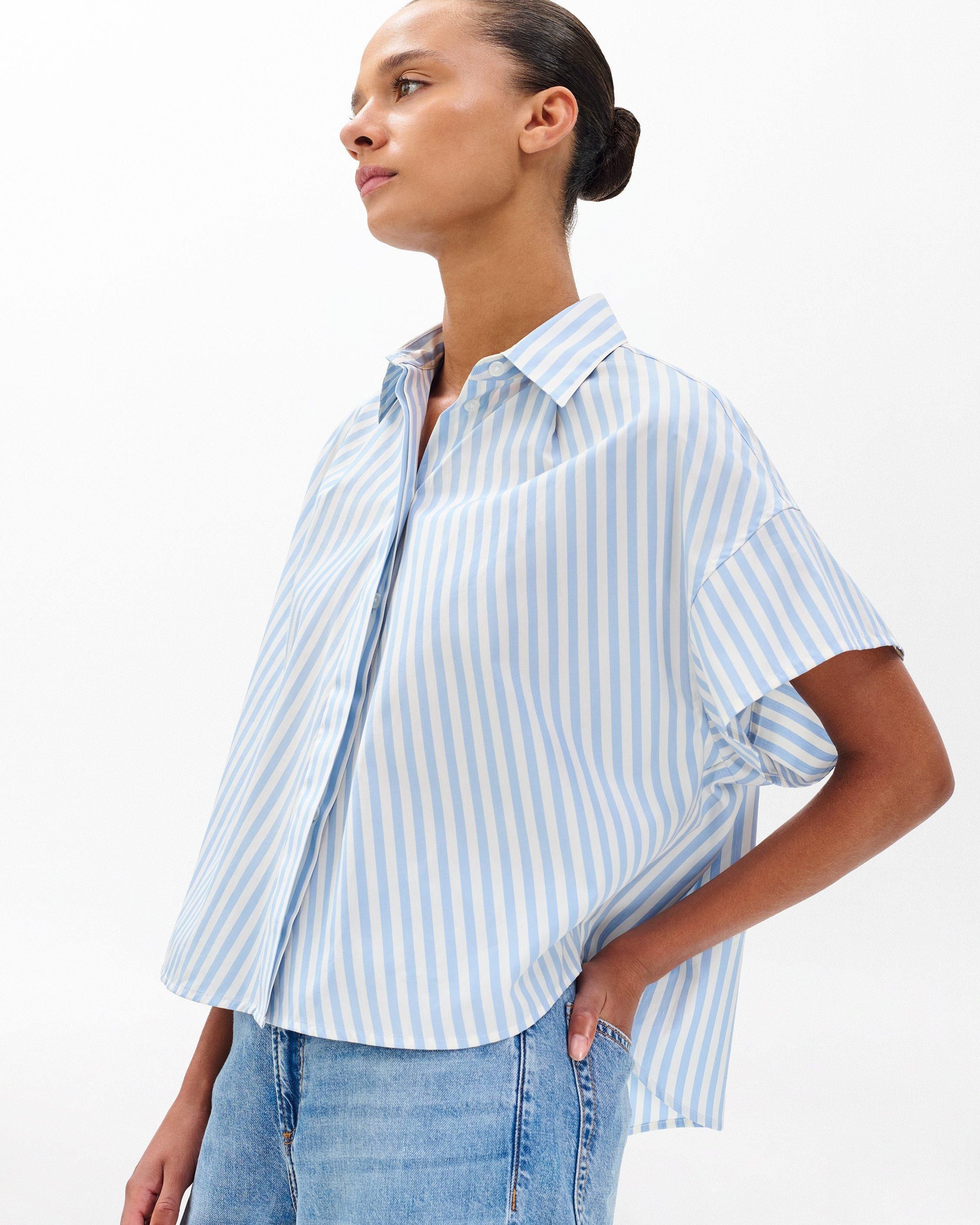 Martha Striped Short-Sleeve Shirt - 4