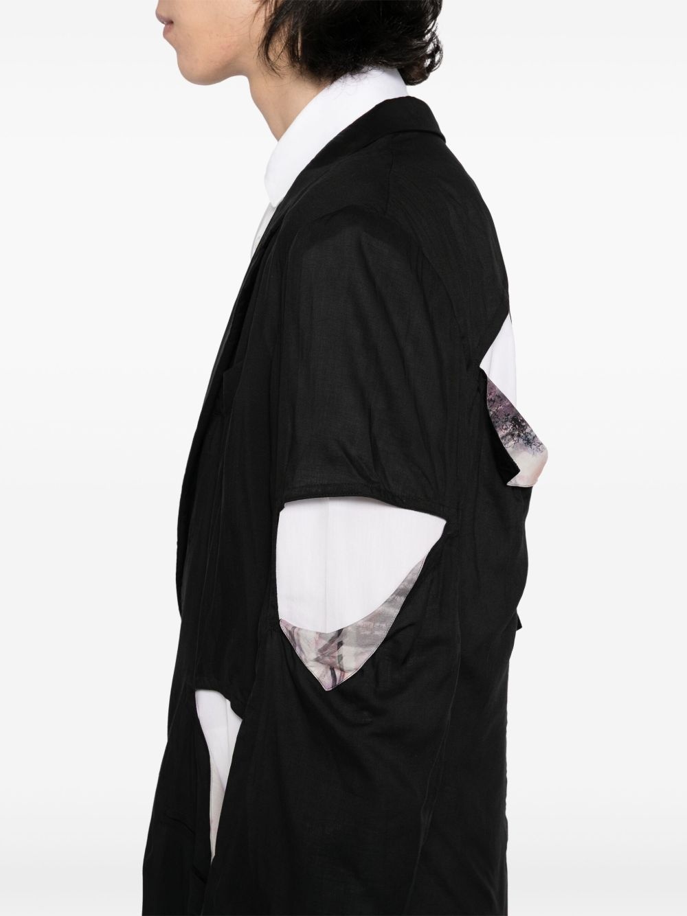 graphic-print blazer - 5