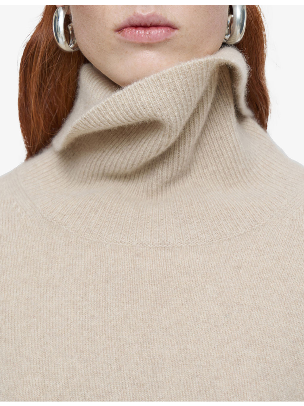 Brushed High-Neck Stretch Cashmere-Blend Jumper - 5