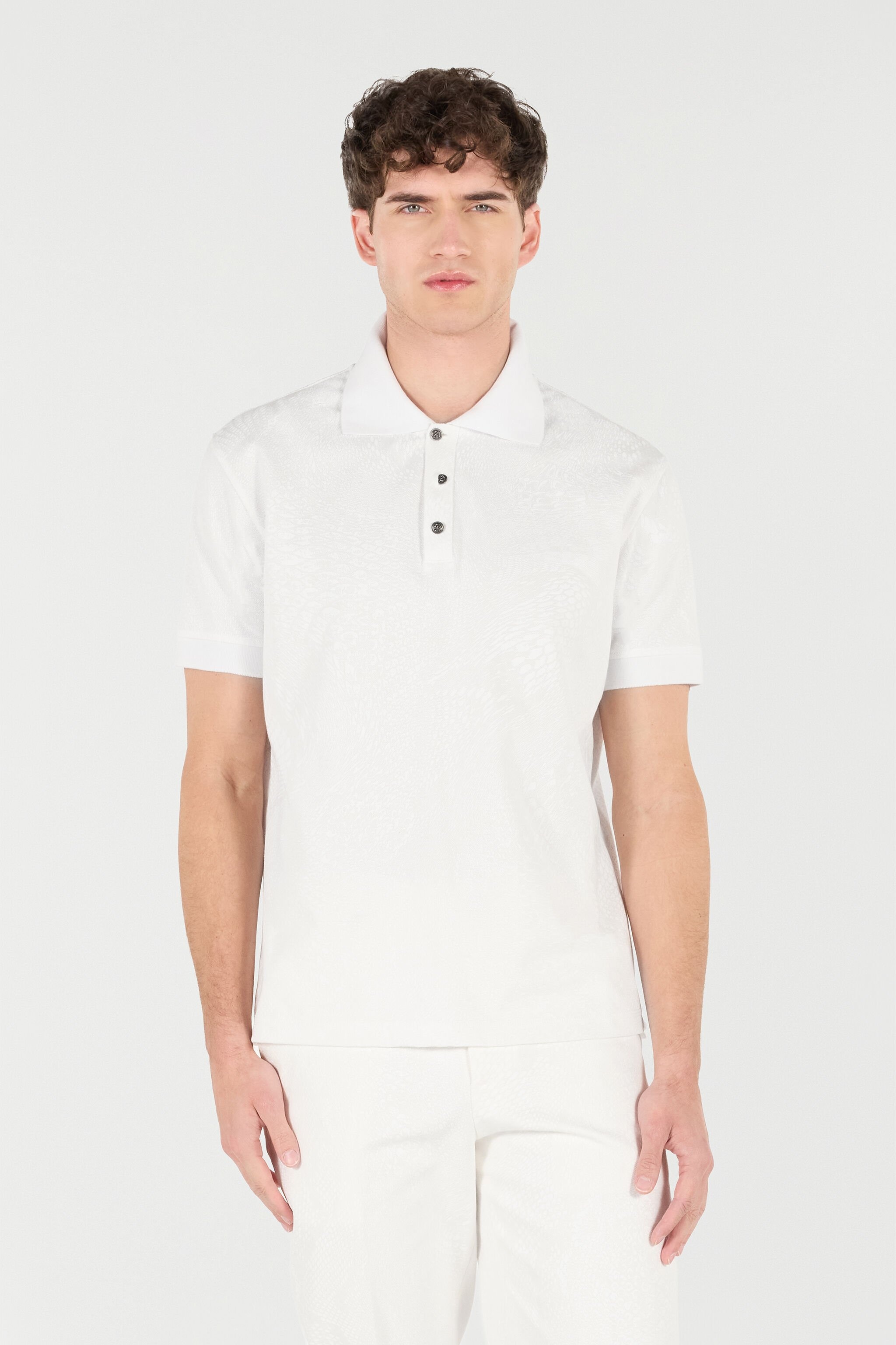 Snake Scale-Print Polo - 3