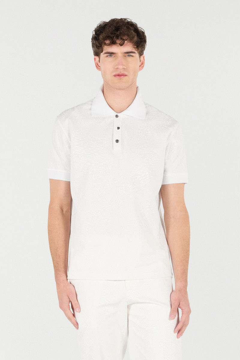 Snake Scale-Print Polo 3