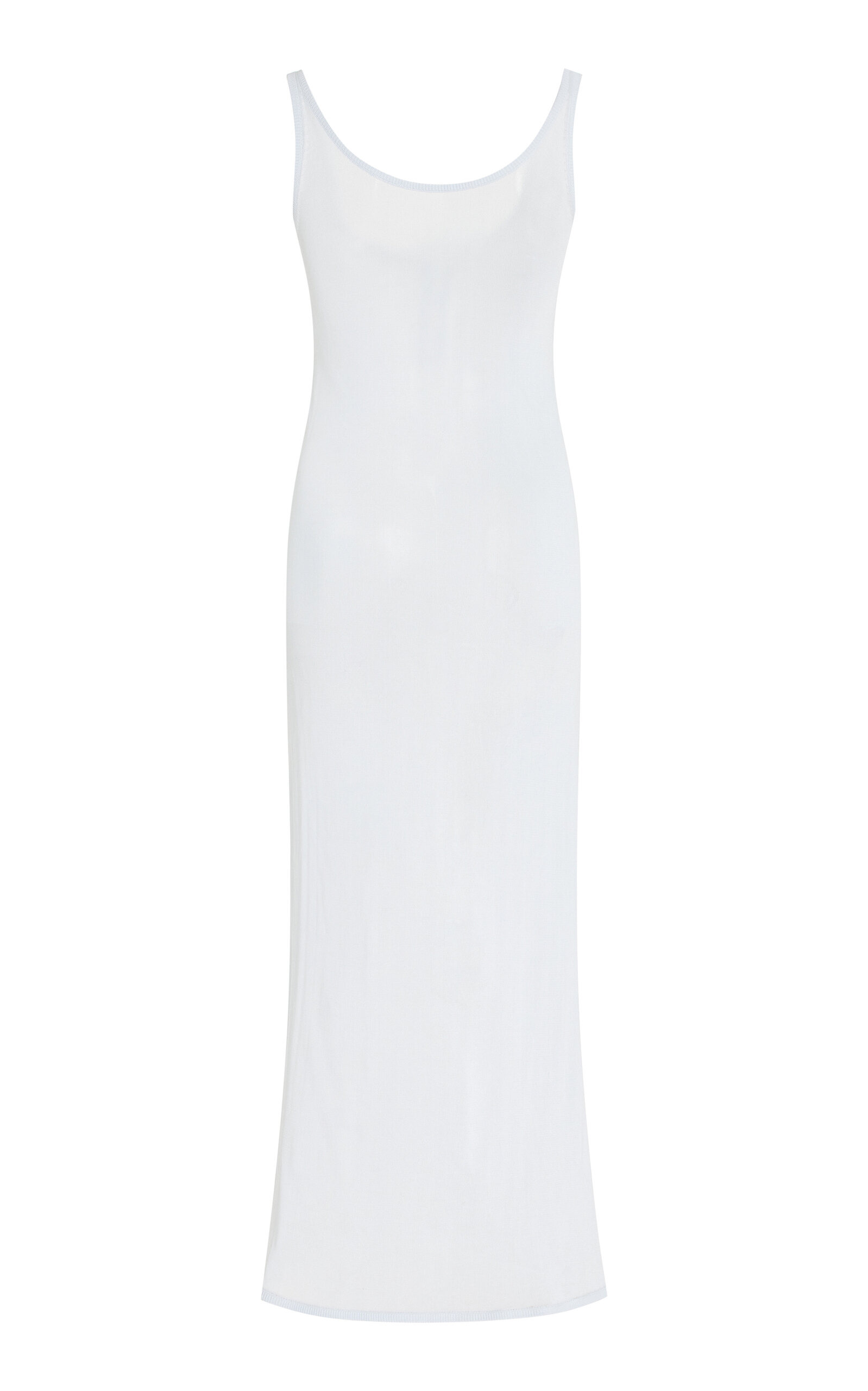 The Catherine Knit Midi Henley Dress light blue - 3