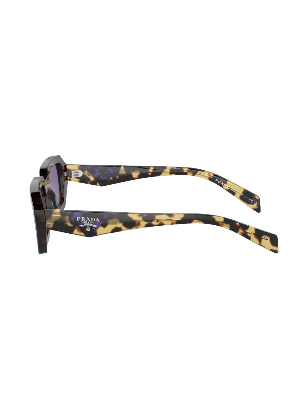 tortoiseshell-effect rectangular sunglasses - 3
