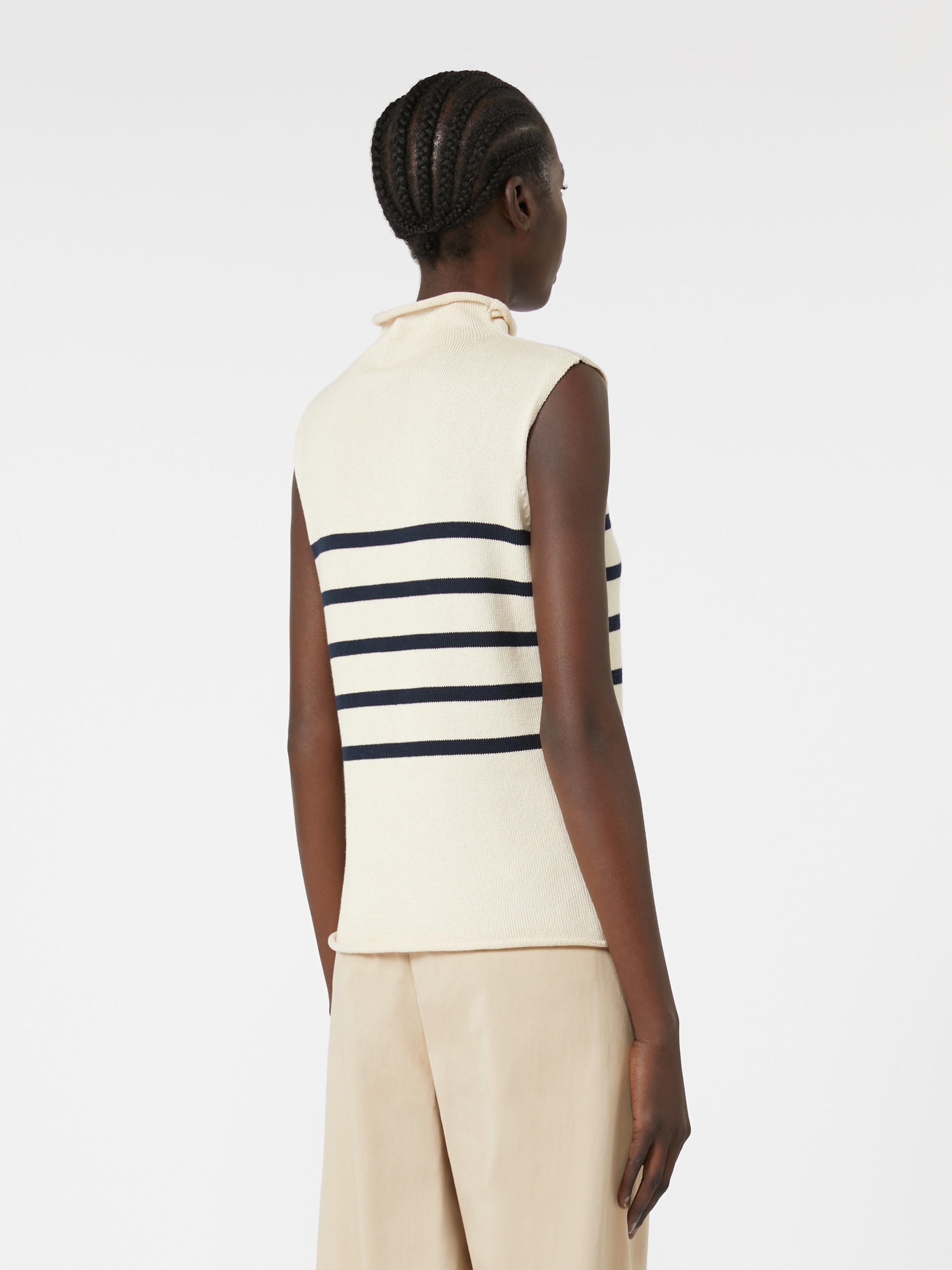 TROFEO Cotton yarn gilet - 4