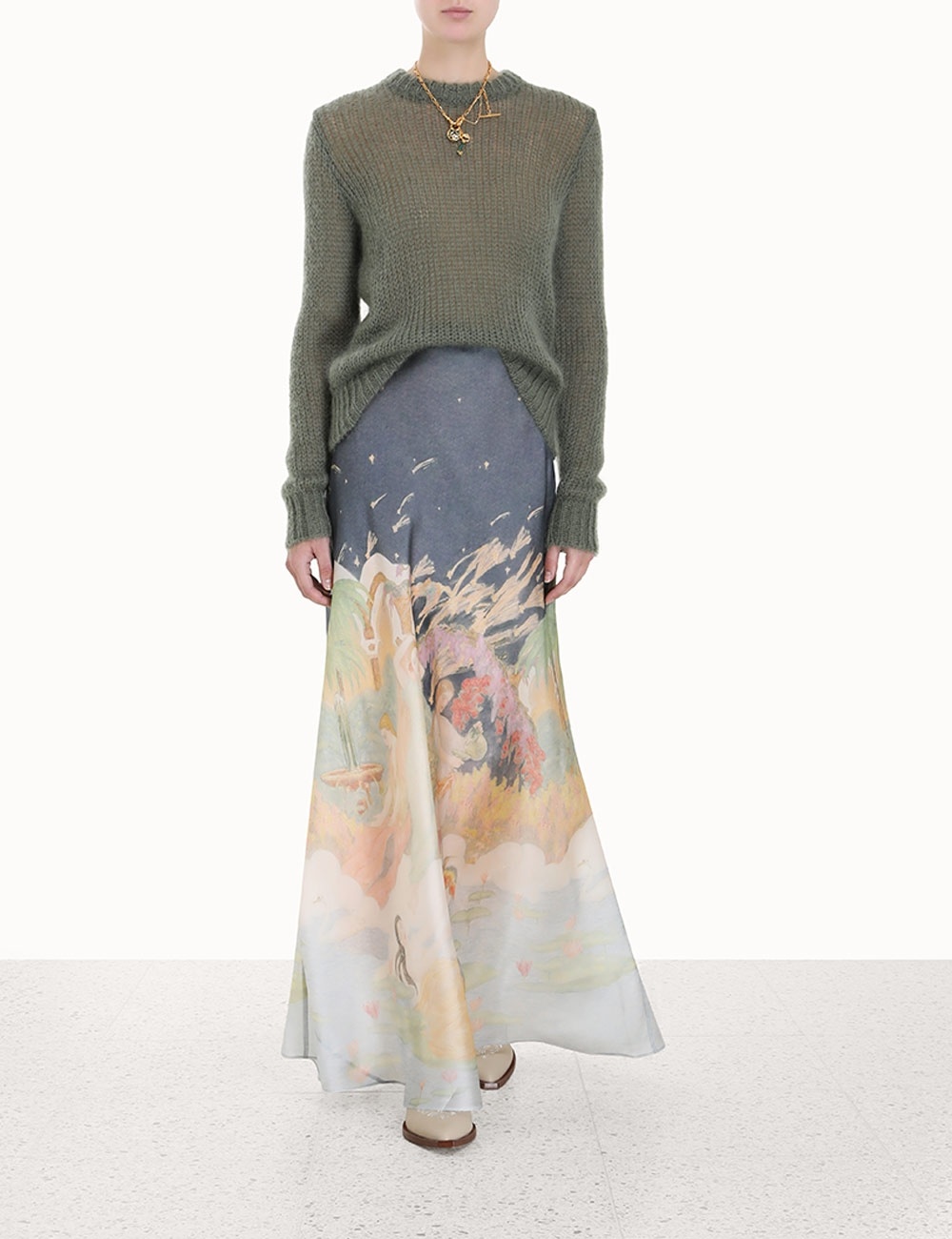LYRICAL BIAS FLARE SKIRT - 2