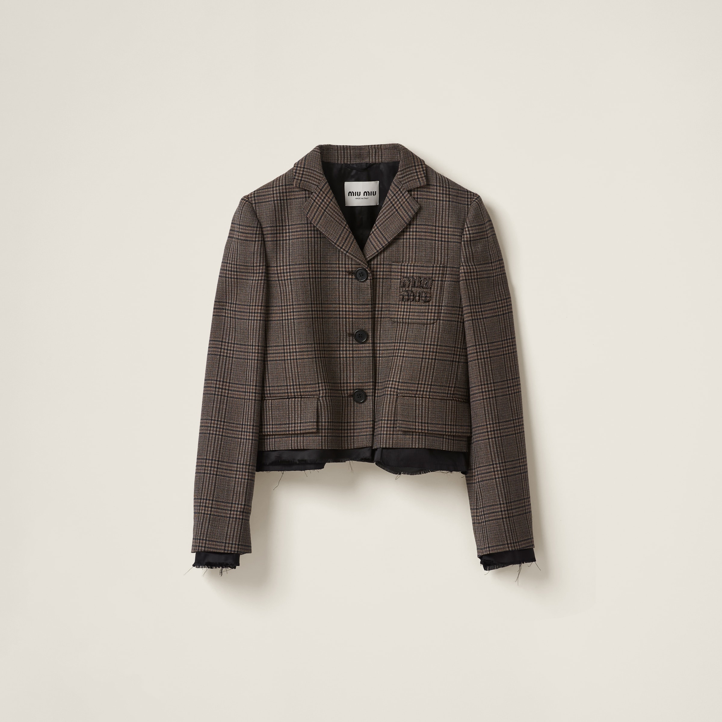 Single-breasted Prince of Wales check jacket - 1