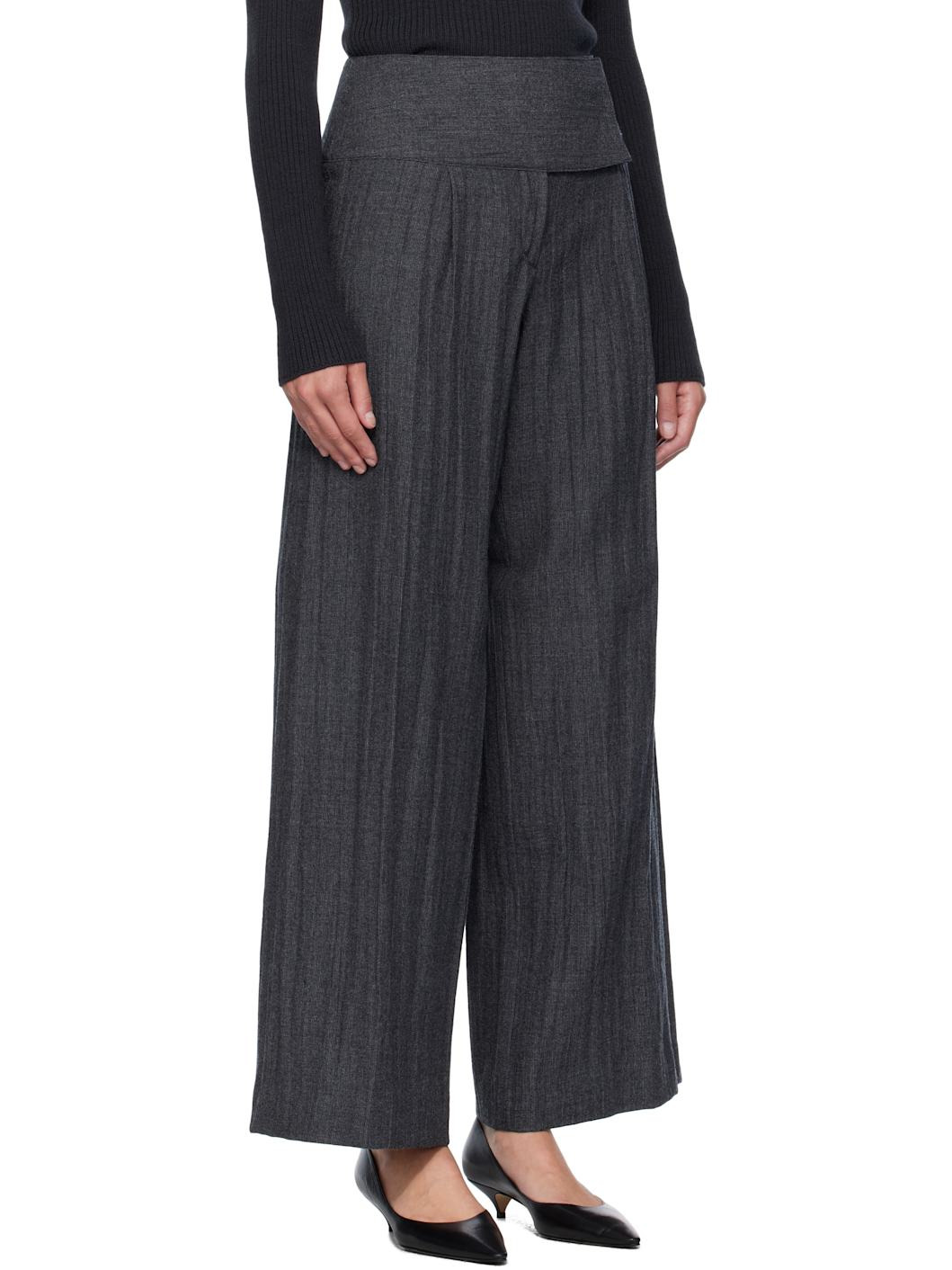 Gray Girdle Trousers - 2