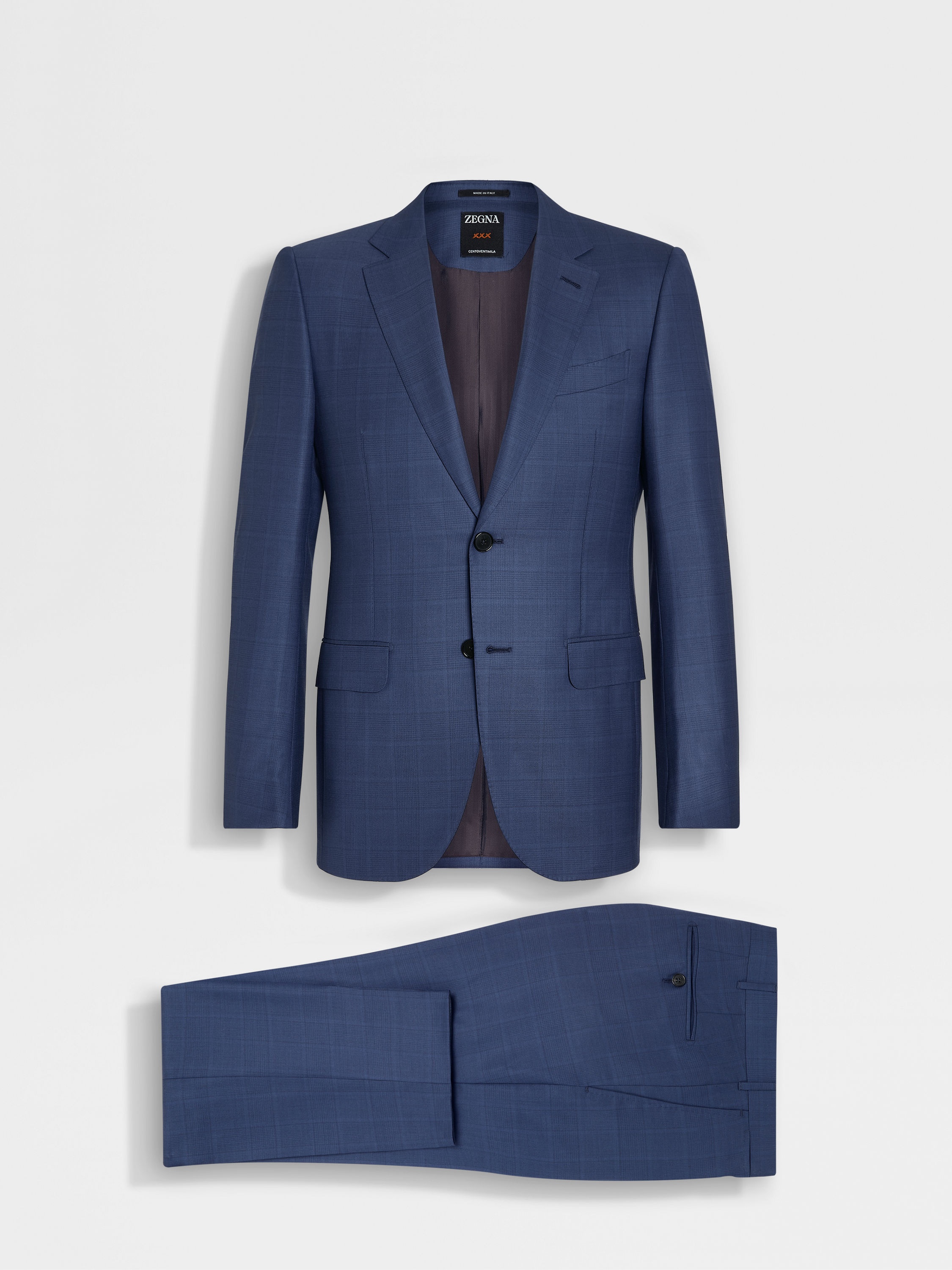 UTILITY BLUE CENTOVENTIMILA WOOL SUIT - 2