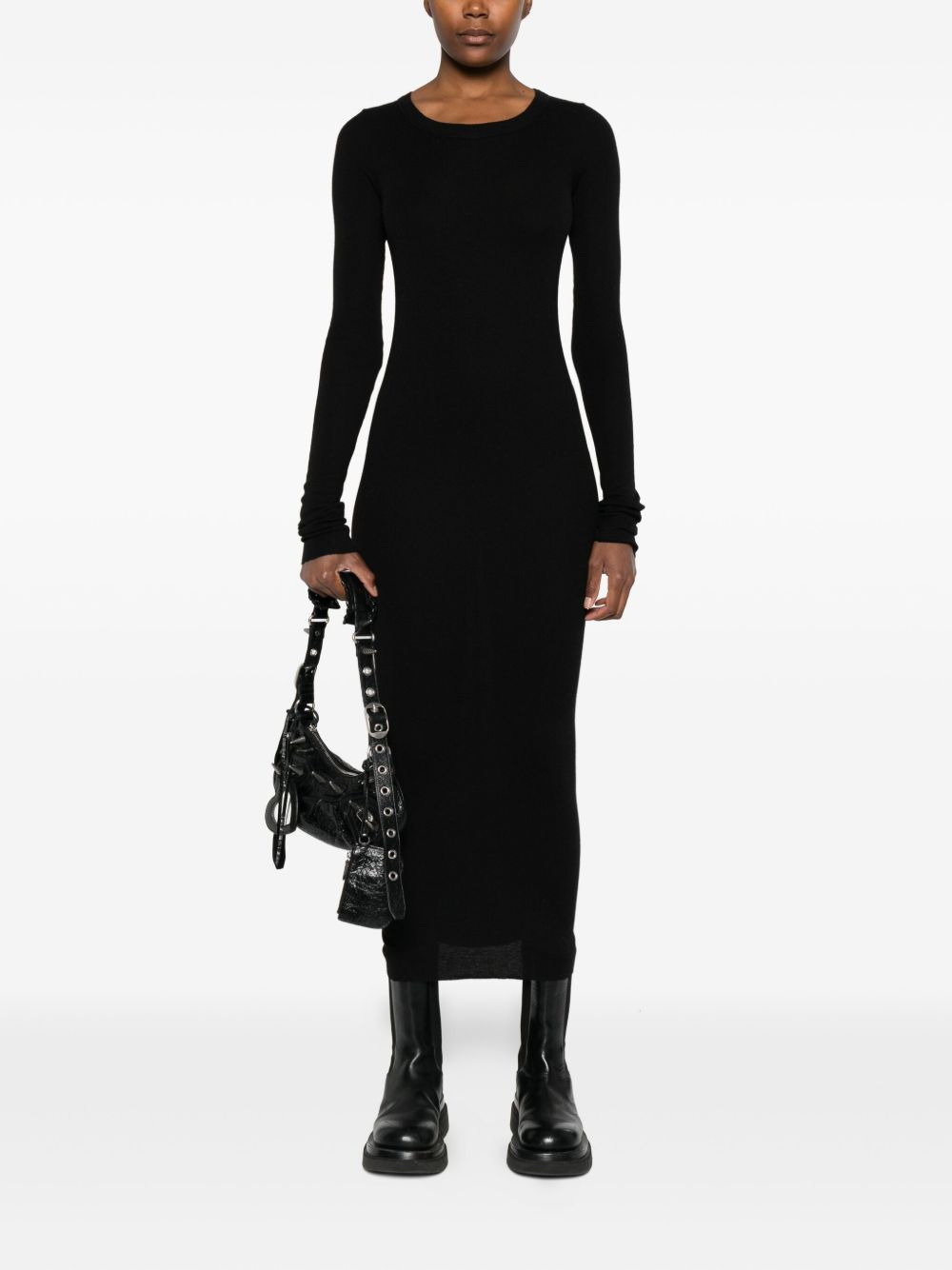 long-sleeve midi dress - 2