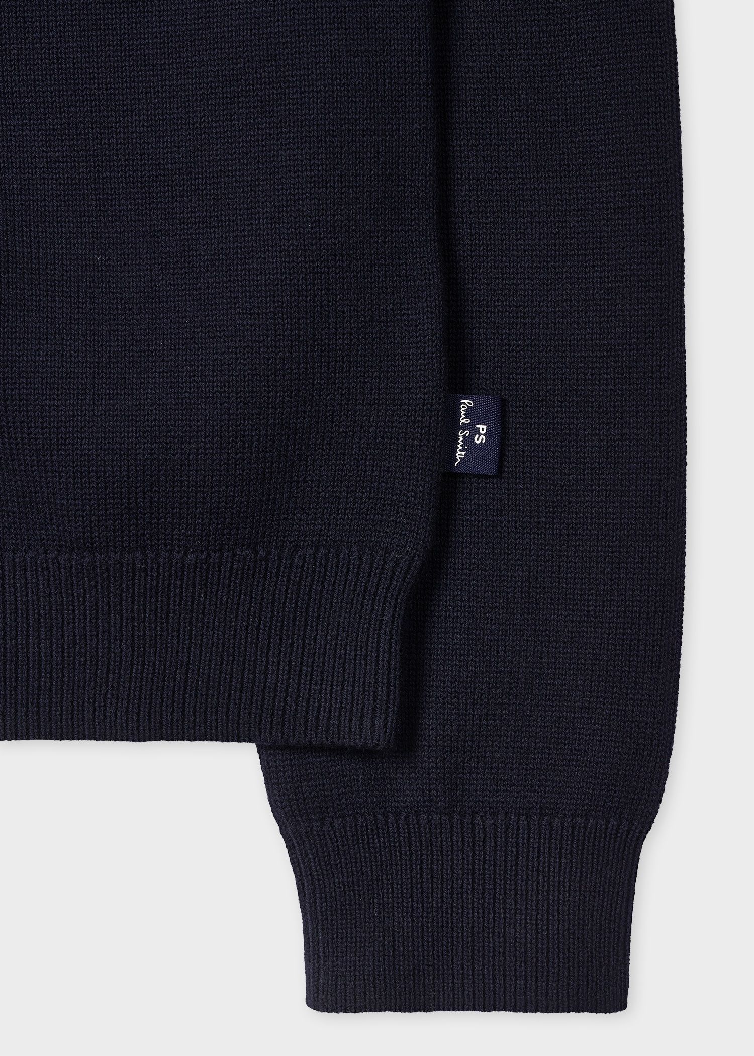Navy Merino-Blend 'Edelweiss' Applique Sweater - 2