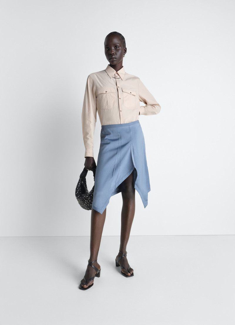 Lemaire CREASED FOULARD SKIRT IN POLY VISCOSE TWILL outlook