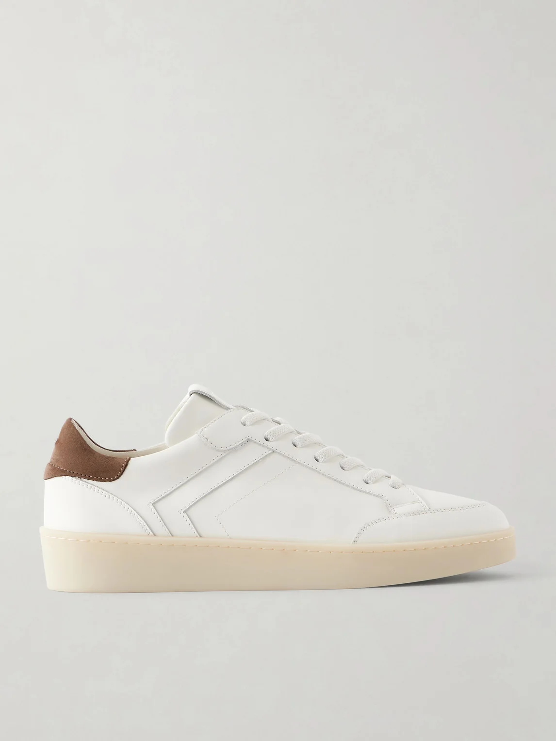 Nuvola Nubuk-Trimmed Leather Sneakers - 1