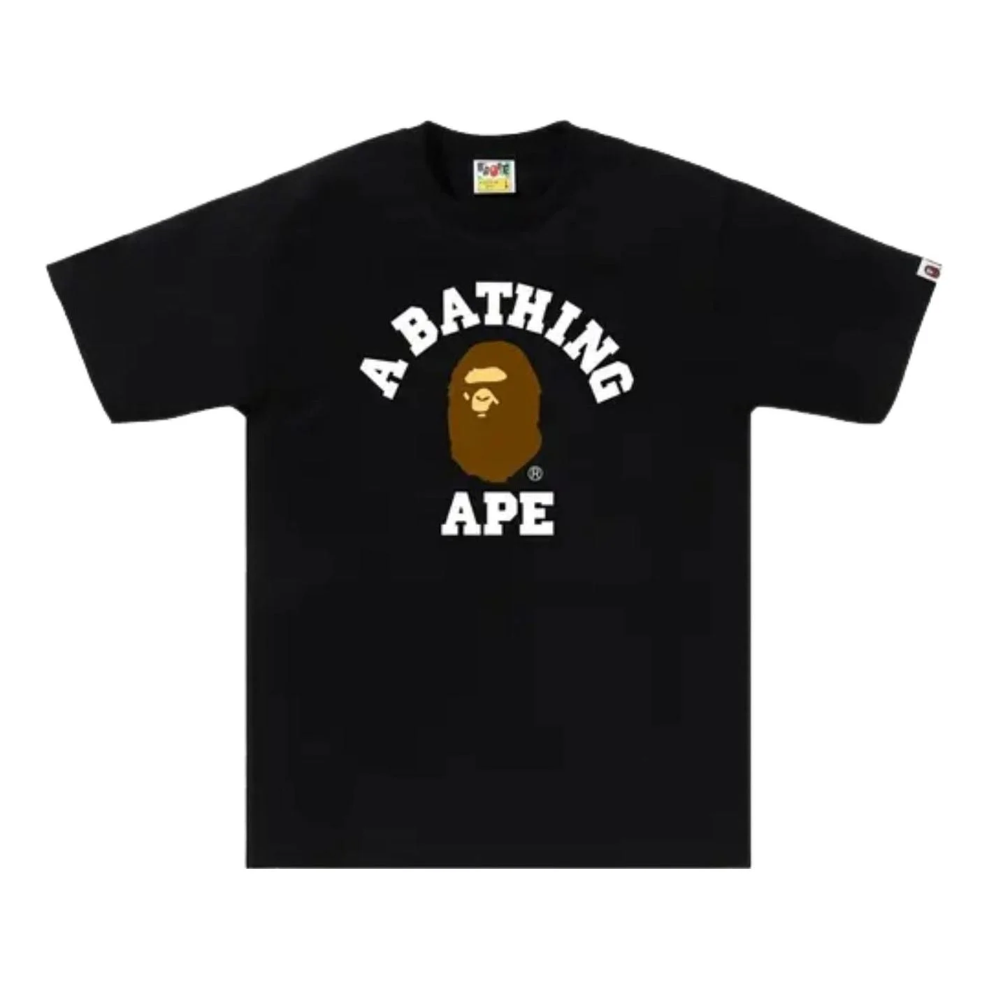 A Bathing Ape College T-Shirt 'Black' 1M30110001-BLACK - 1