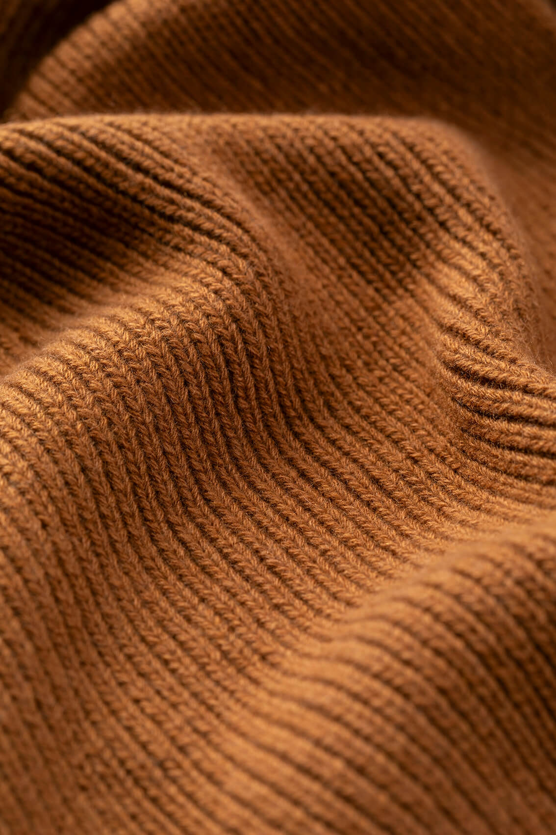 Ribbed Camel Cashmere Scarf - 2