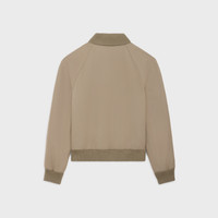 CELINE triomphe teddy jacket in cotton and wool gabardine