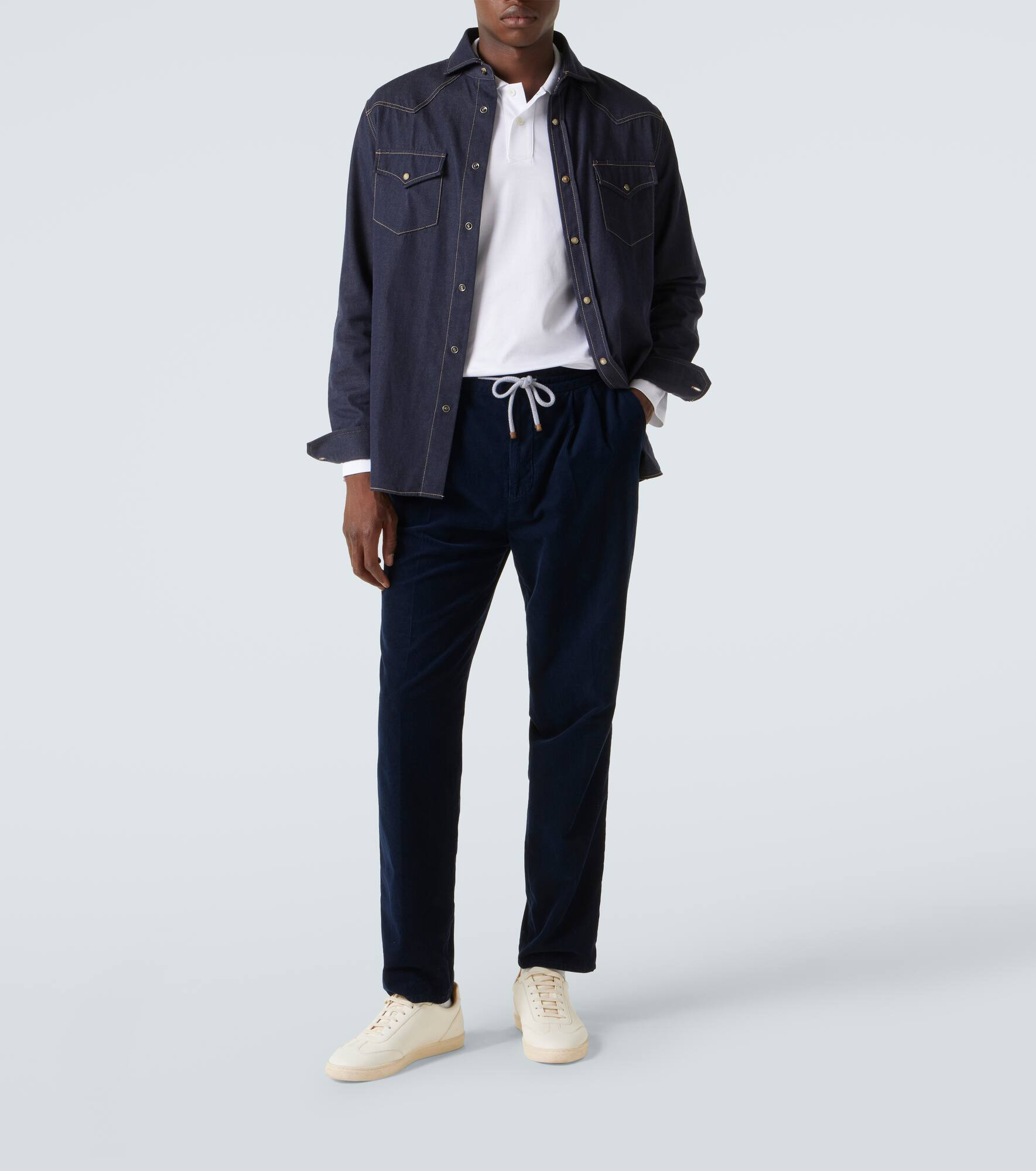 Cotton velvet sweatpants - 2