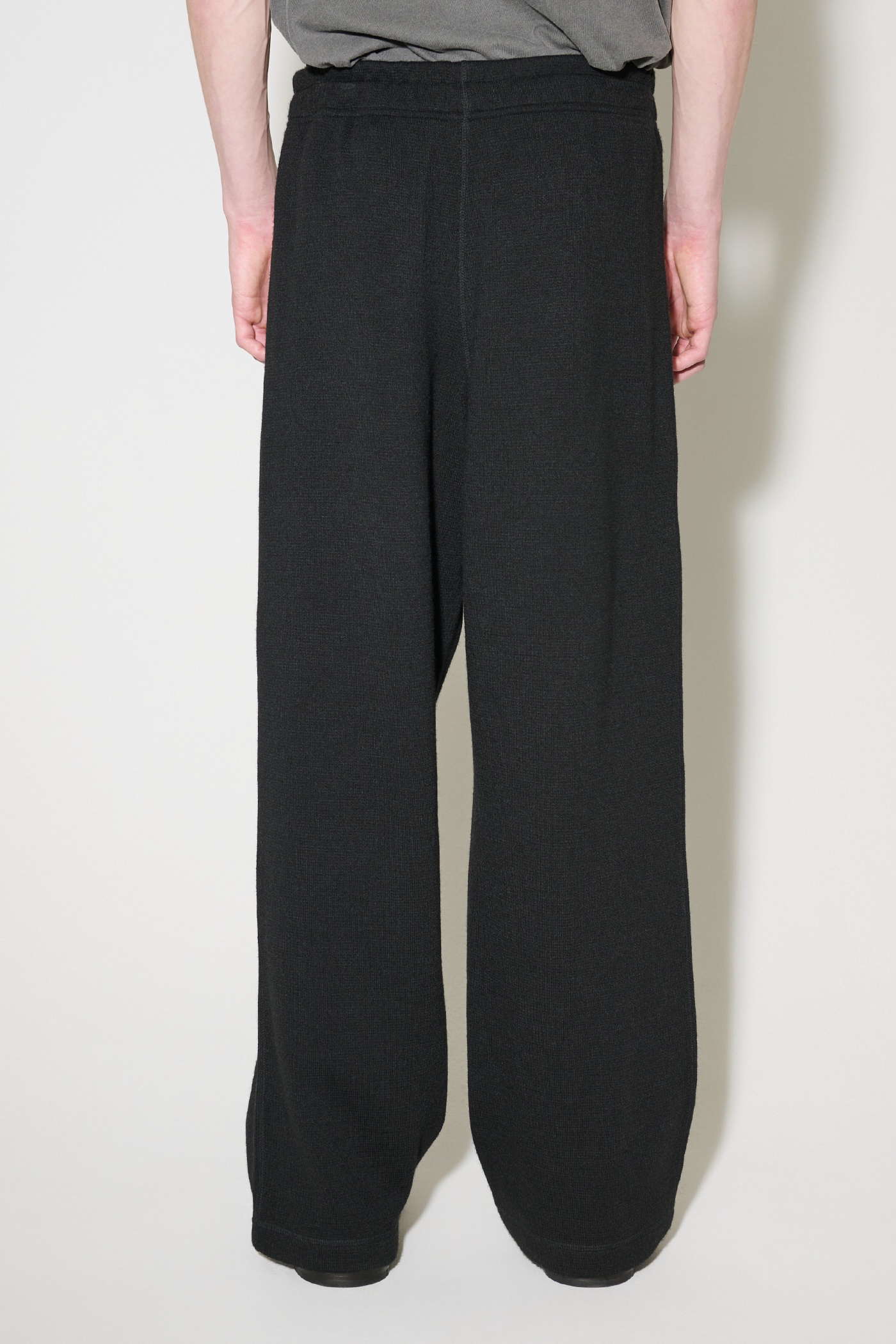 Drape Trousers Black Wool - 3