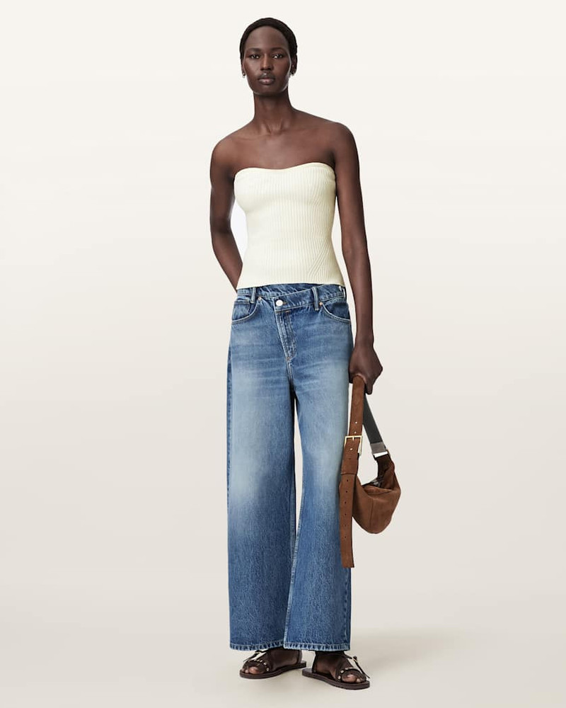 ALLSAINTS CRUZ BANDEAU SLIM FIT TOP outlook
