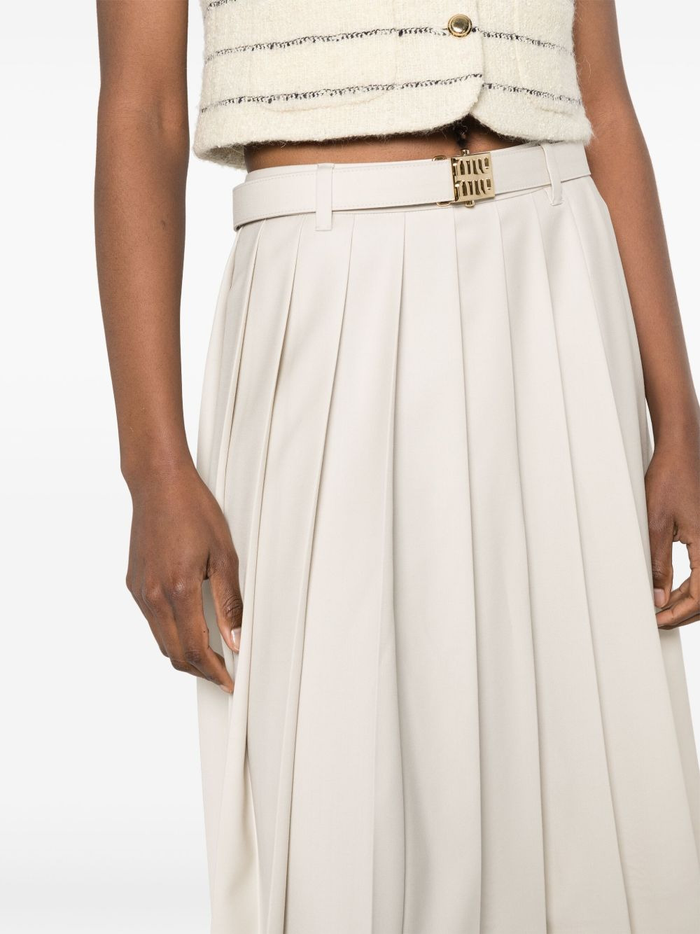 pleated midi skirt - 5