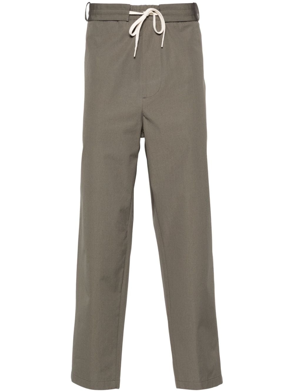 elasticated-waistband trousers - 1