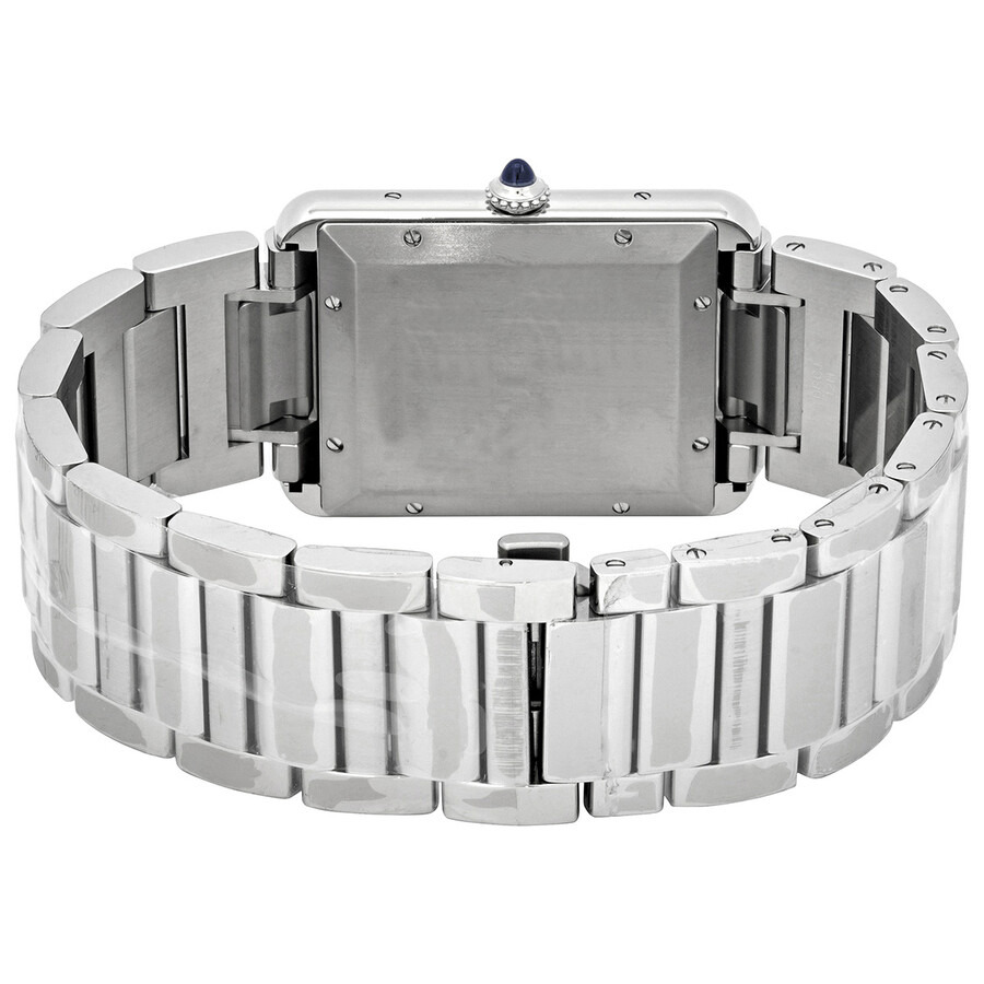 Pre-owned Cartier Tank Silver Dial Men's Watch WSTA0053 - 3