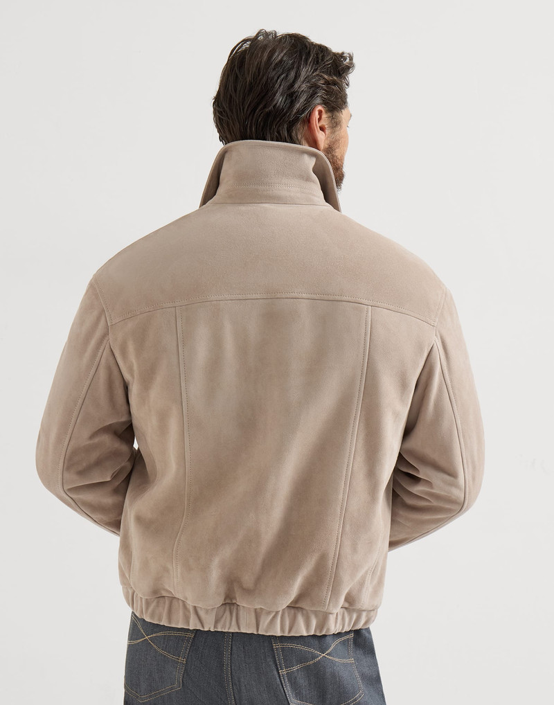 Brunello Cucinelli Country suede outerwear jacket outlook