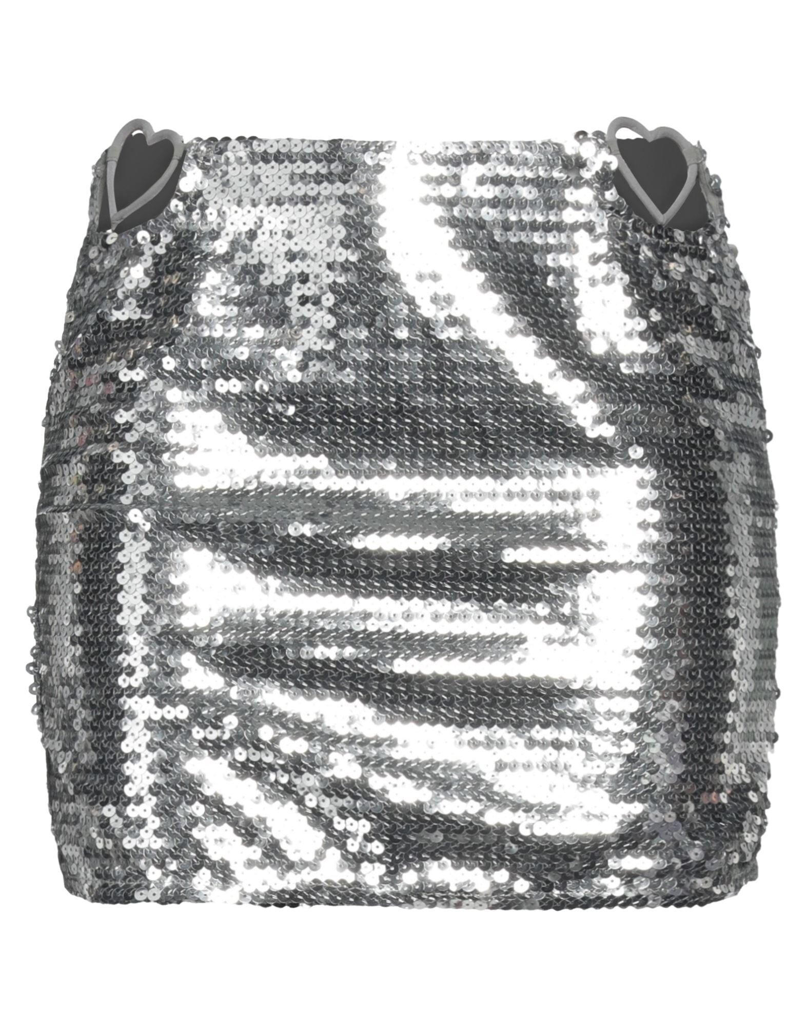 Silver Women's Mini Skirt - 1