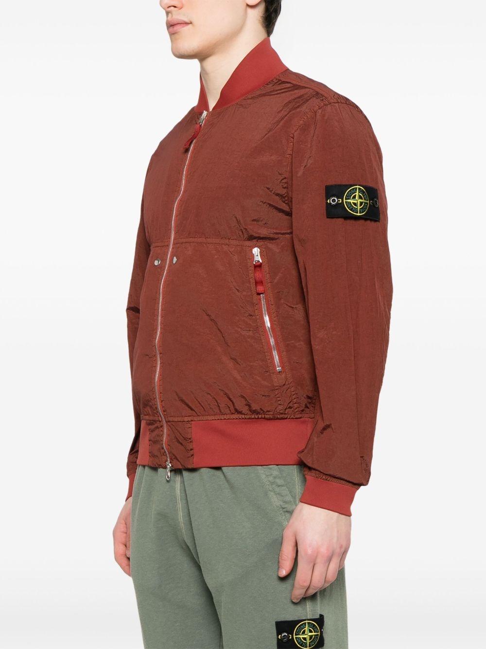 Compass-badge bomber jacket - 3