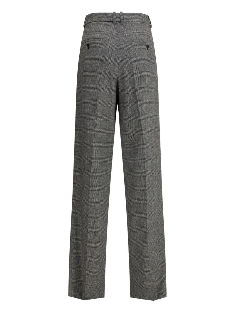 SAINT LAURENT check-pattern wool trousers outlook