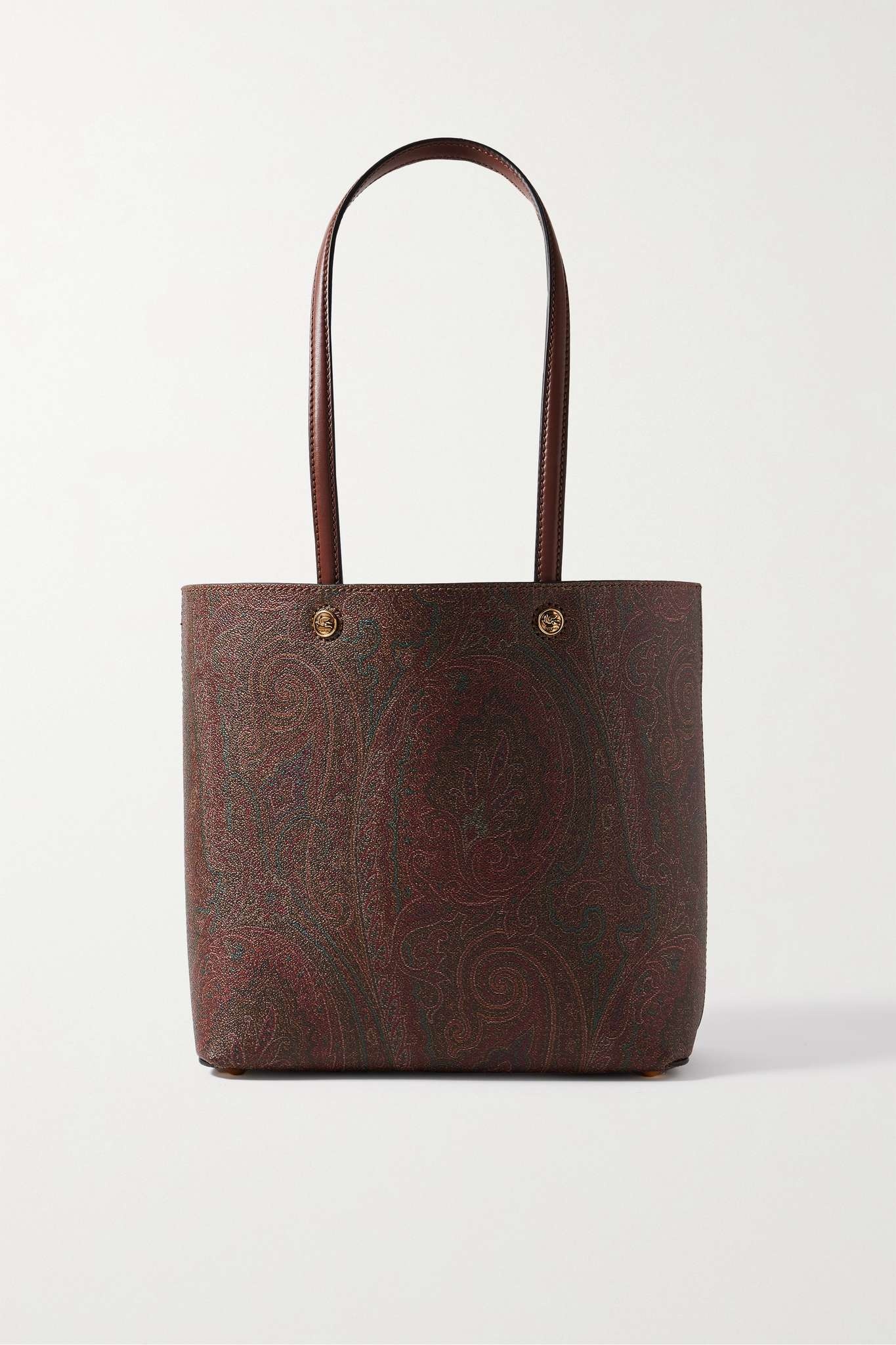 Paisley-print coated-canvas tote - 1