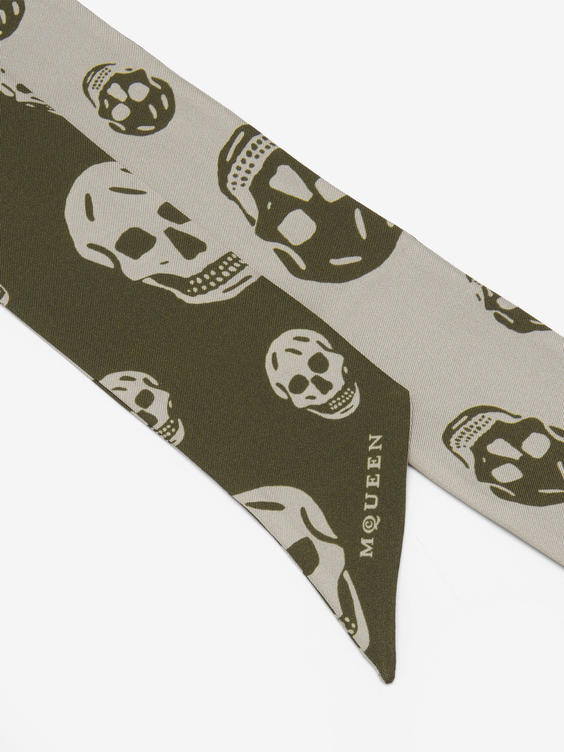 Alexander McQueen Ribbon Skull Scarf outlook