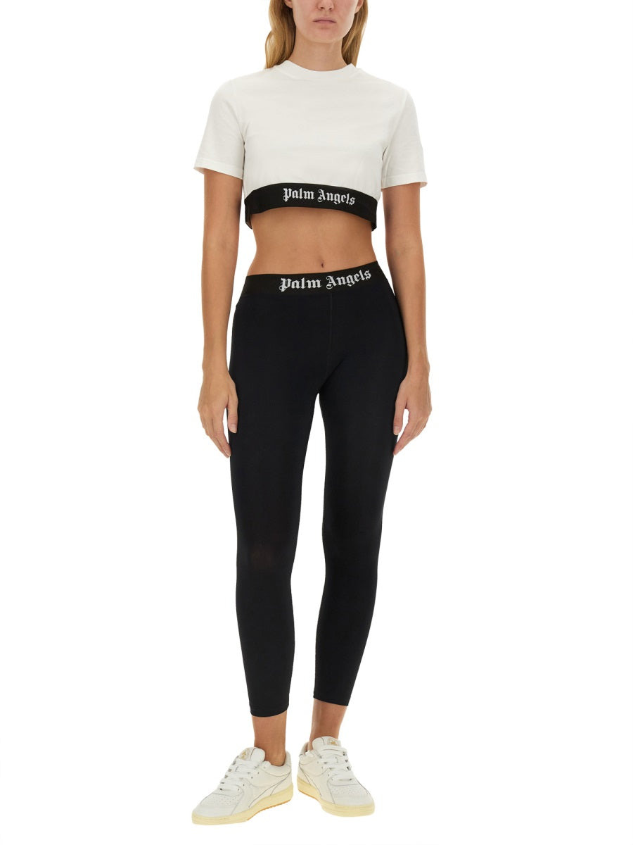 Palm Angels Women T-Shirt With Logo - 2