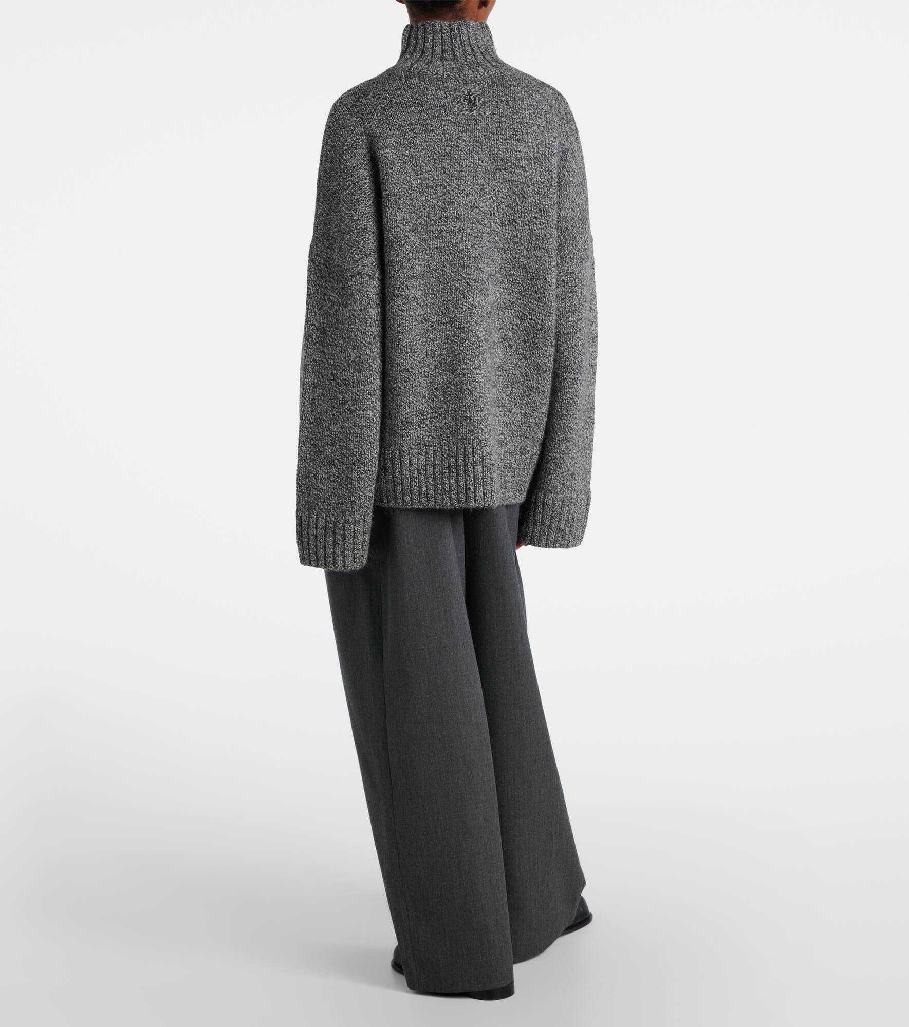 Wool and alpaca-blend turtleneck sweater - 3