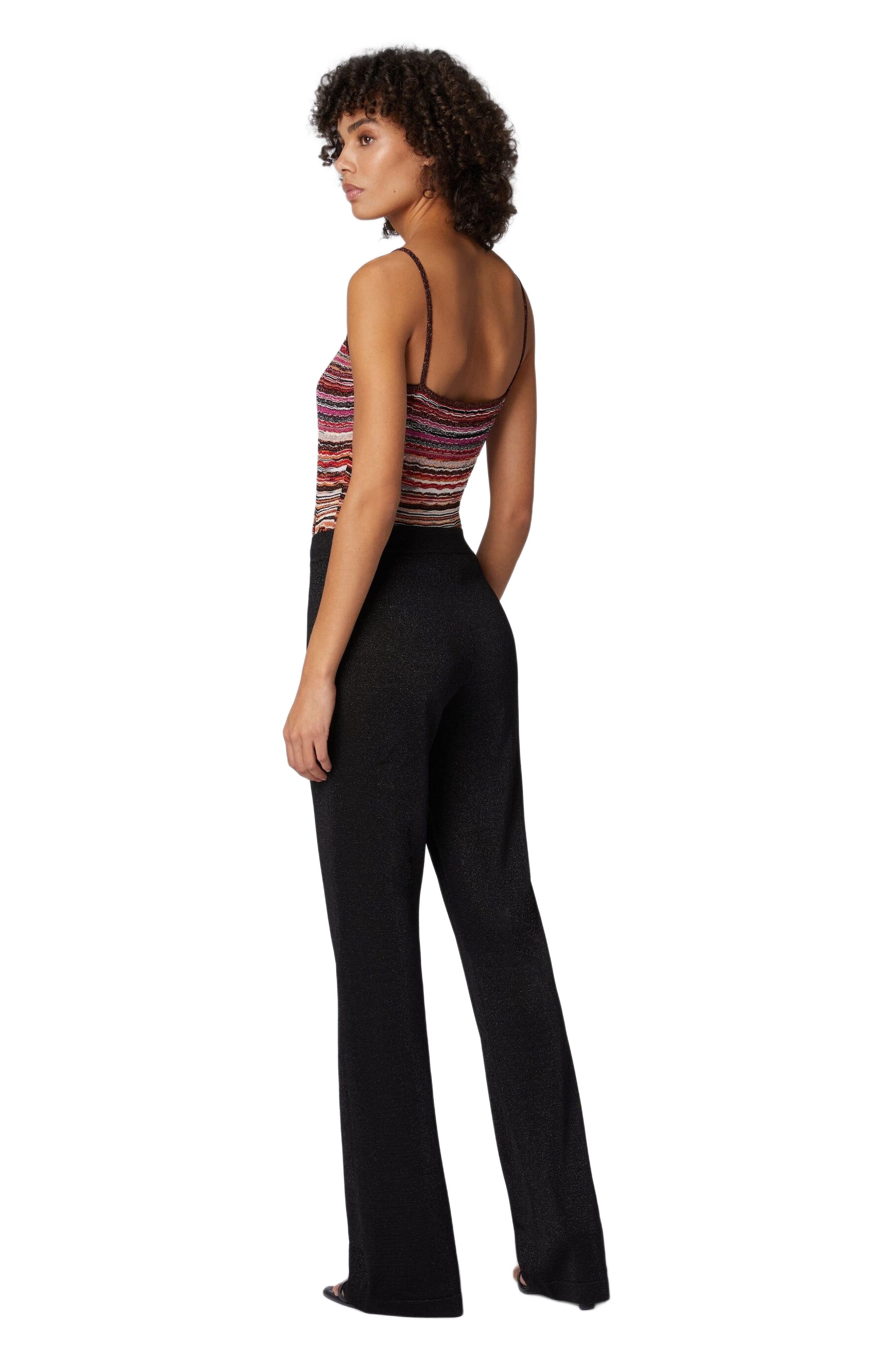 Missoni Straight Trousers In Lamé Viscose in Black at Nordstrom - 4
