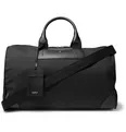 Sartorial Jet Cross-Grain Leather-Trimmed Shell Duffle Bag - 7