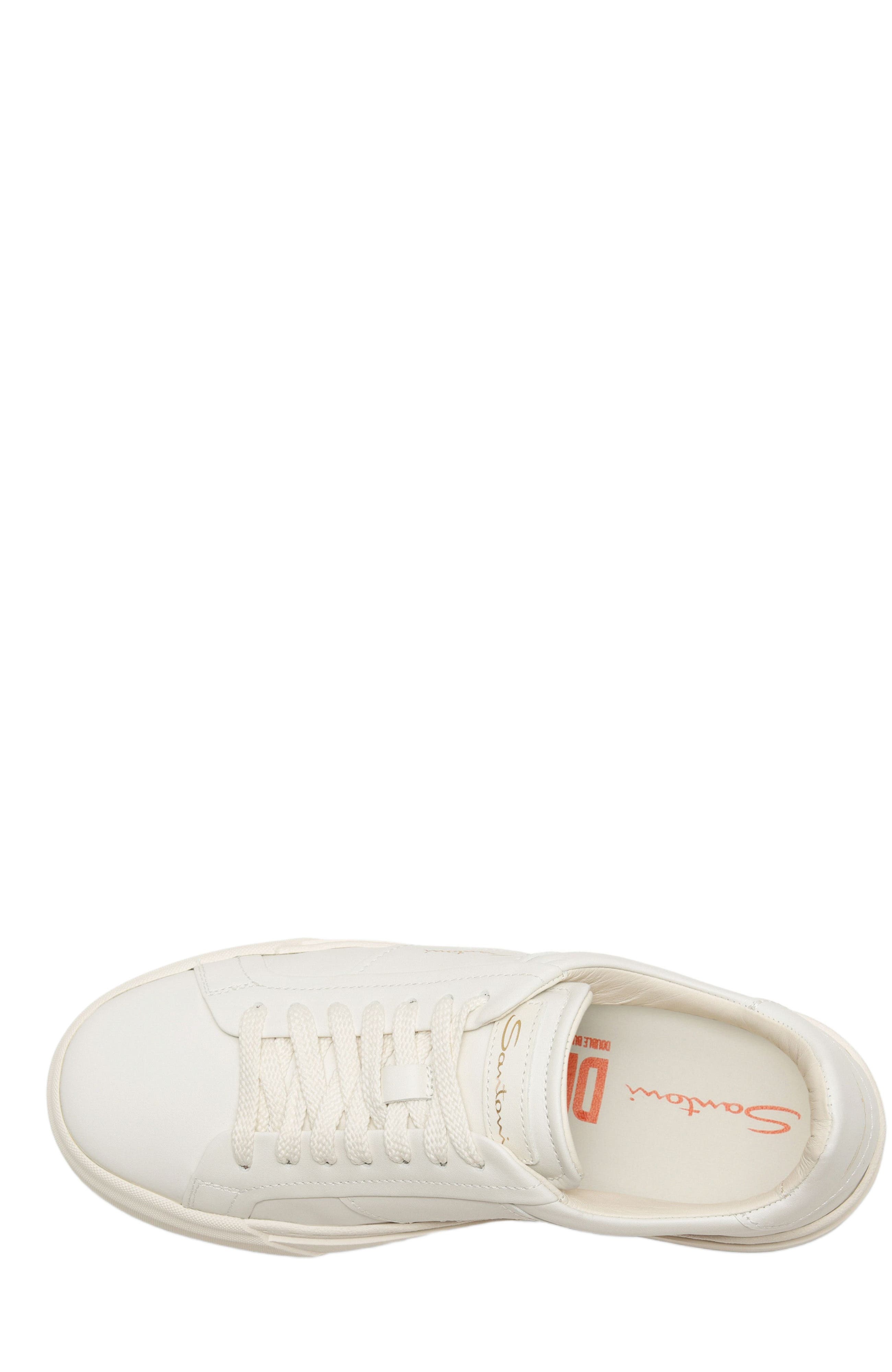 Santoni Women's DBS Double Buckle Sneaker in White at Nordstrom - 2