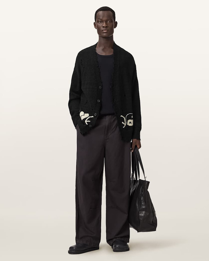 ALLSAINTS TABUA OVERSIZED JACQUARD CARDIGAN outlook