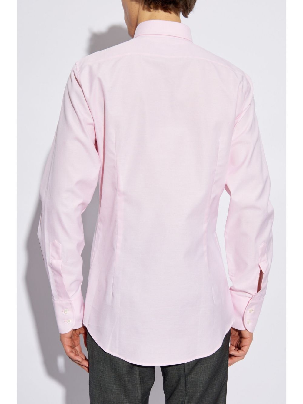 logo-embroidered shirt - 4
