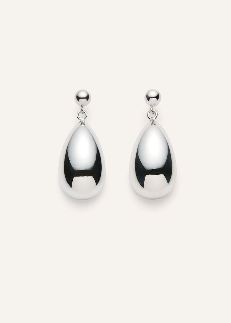 Classic teardrop earrings in silver 1