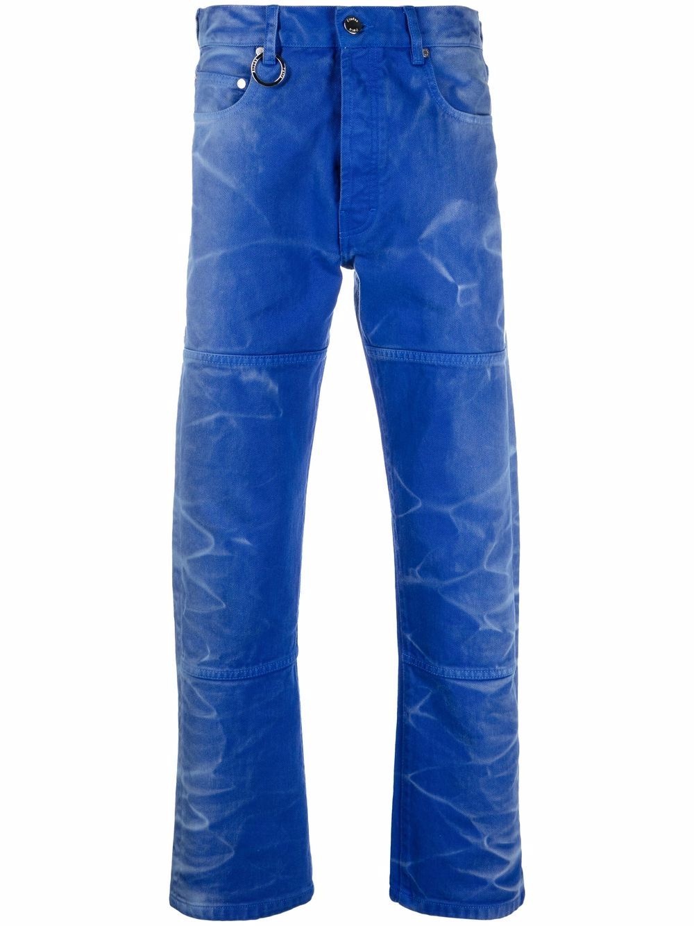 washed-effect straight-leg jeans - 1