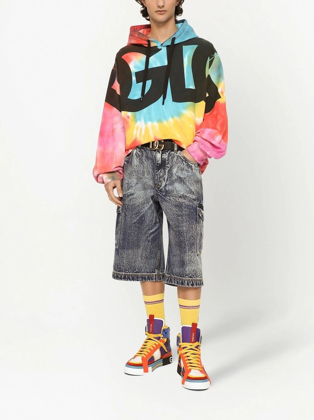 tie-dye logo-print hoodie - 2