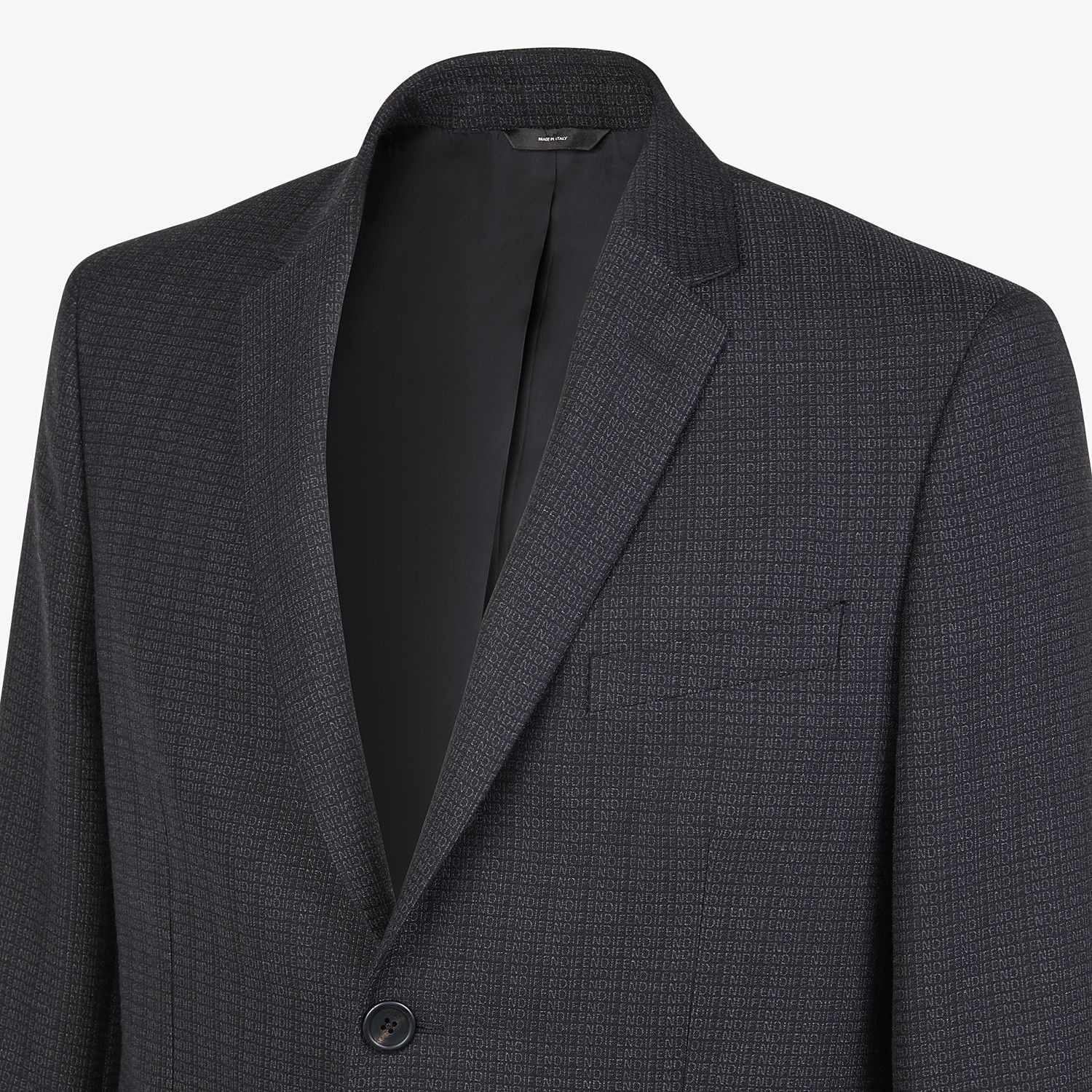 Blazer in black cotton, silk and wool - 4