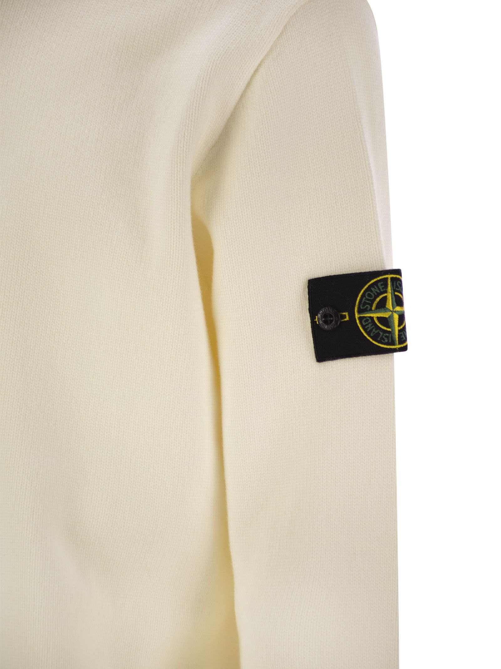 Stone Island Men Cotton-Blend Crew-Neck Jumper - 4