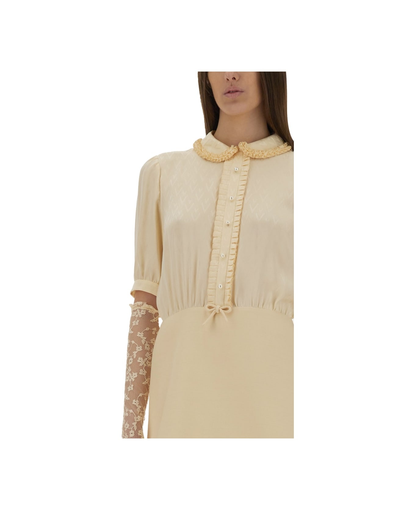 Crepe Couture Short Dress - 4
