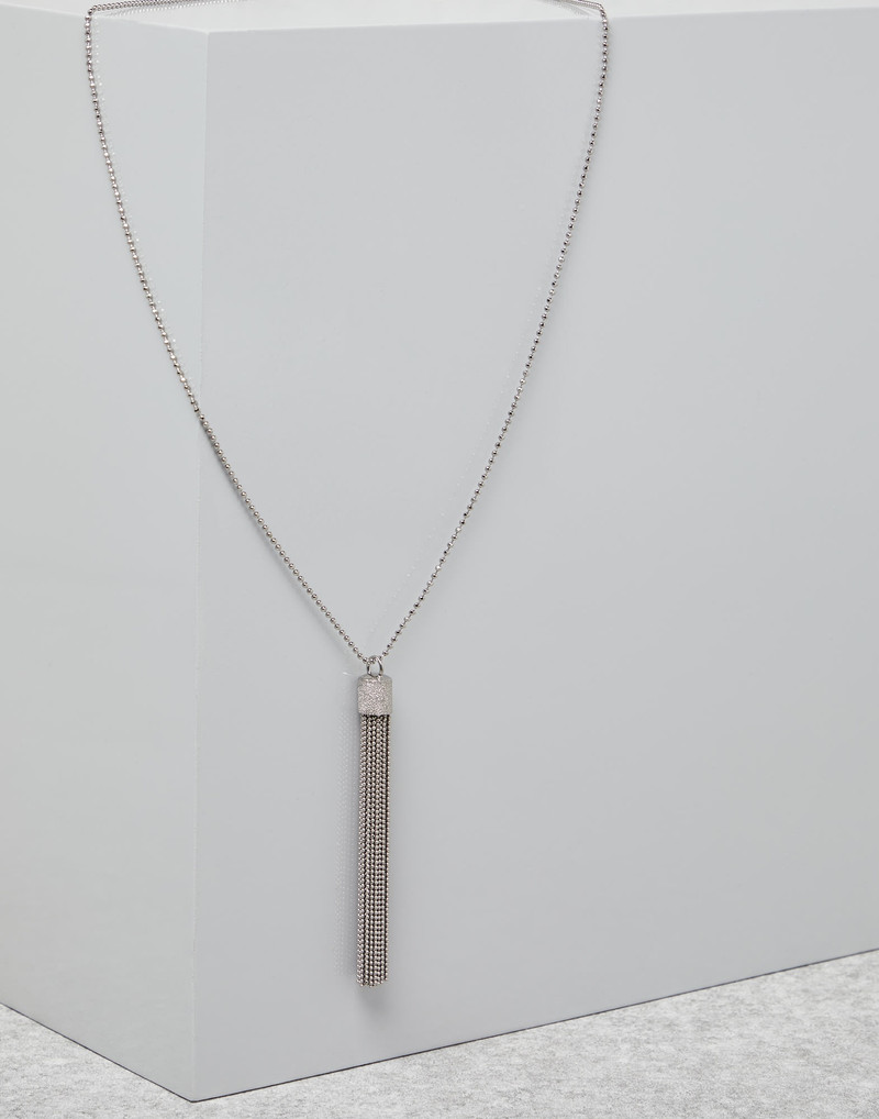 Precious tassel necklace in Sterling Silver 1