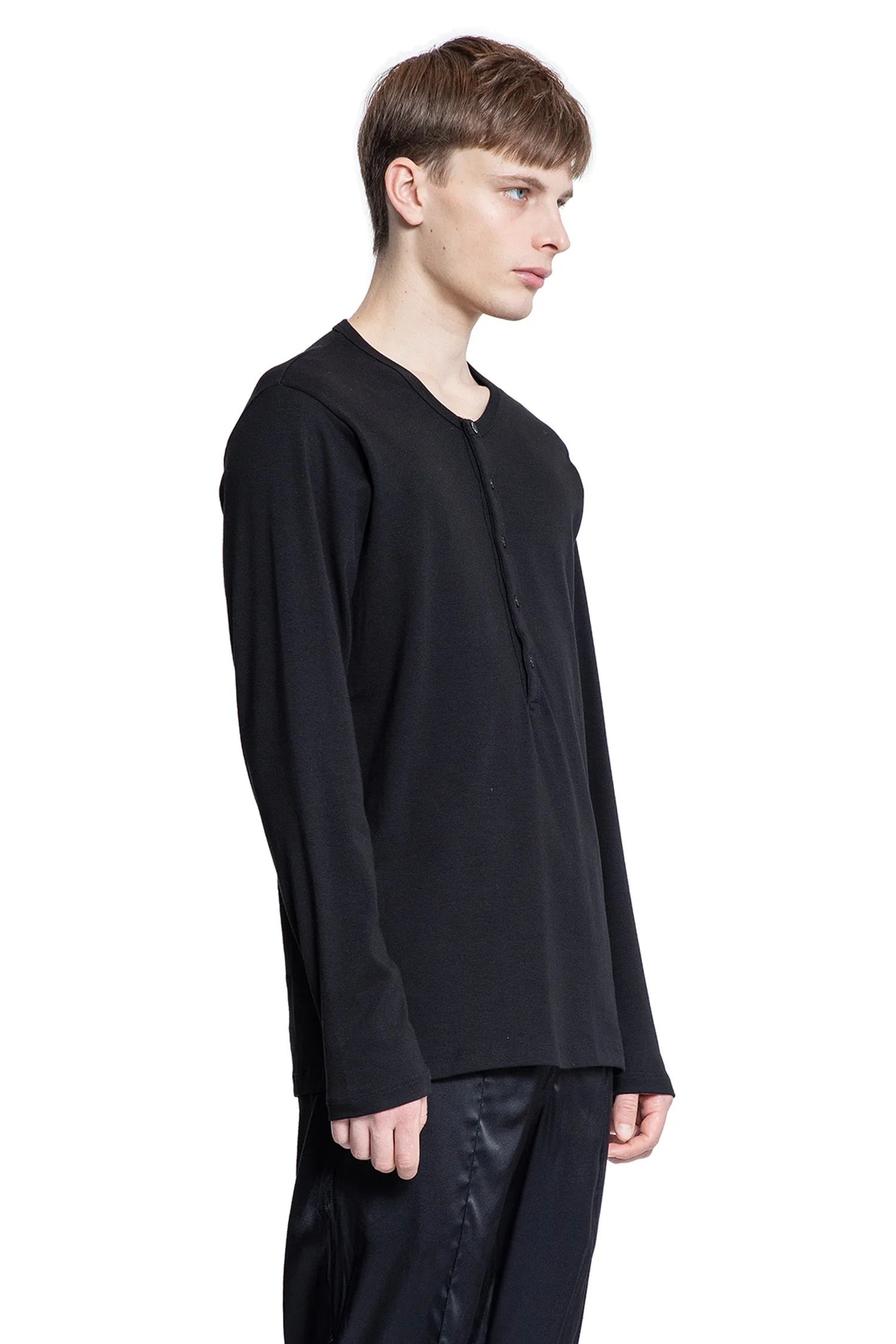 Cotton-Henley-T-Shirt - 2