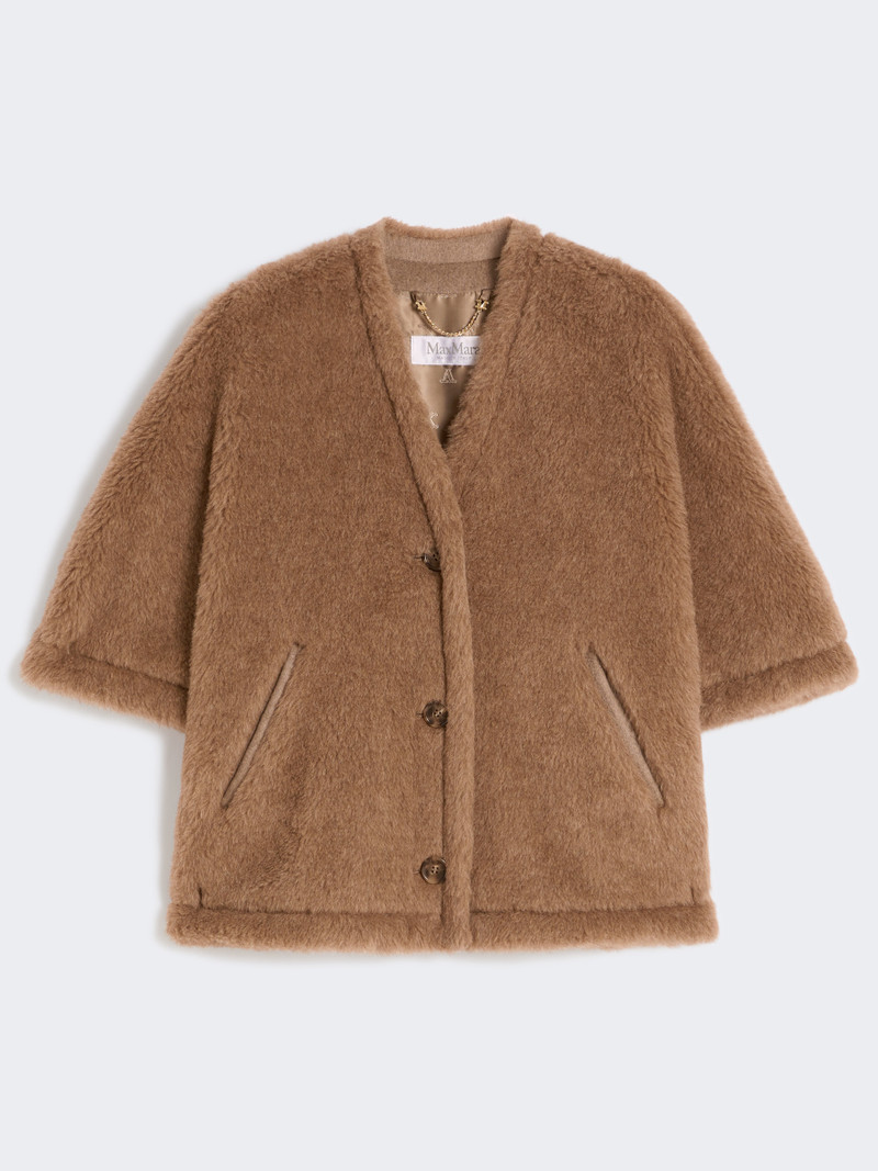 FIORIRE4 Alpaca and cashmere Teddy cape 1