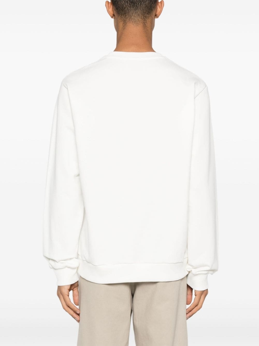 logo-print cotton sweatshirt - 4